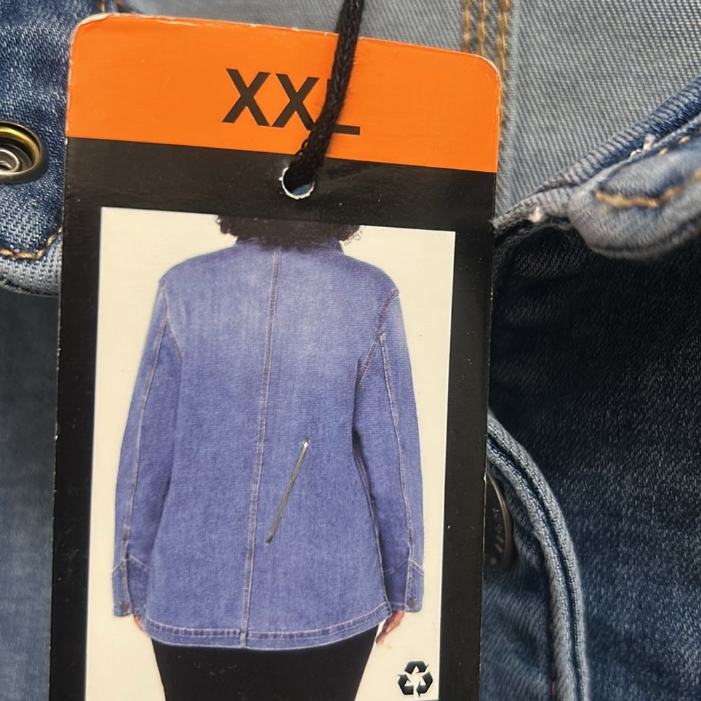 Well Worn Denim Button Up Jacket XXL NWT - Picture 3 of 5